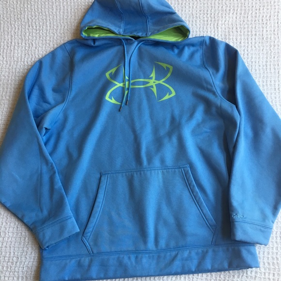 Under Armour Other - Under Armour Men’s Blue Pullover Hoodie Storm